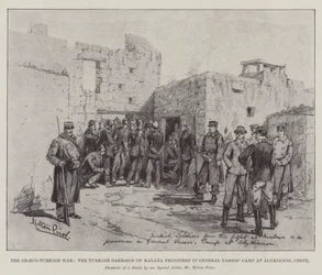 The Graeco-Turkish War, the Turkish Garrison of Malaxa Prisoners in General Vassos